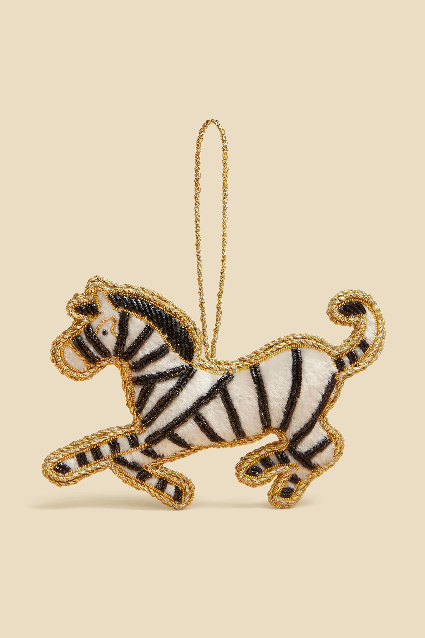 zebra christmas decoration