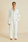 Laurent Ivory Sandwashed Silk Pajama Set