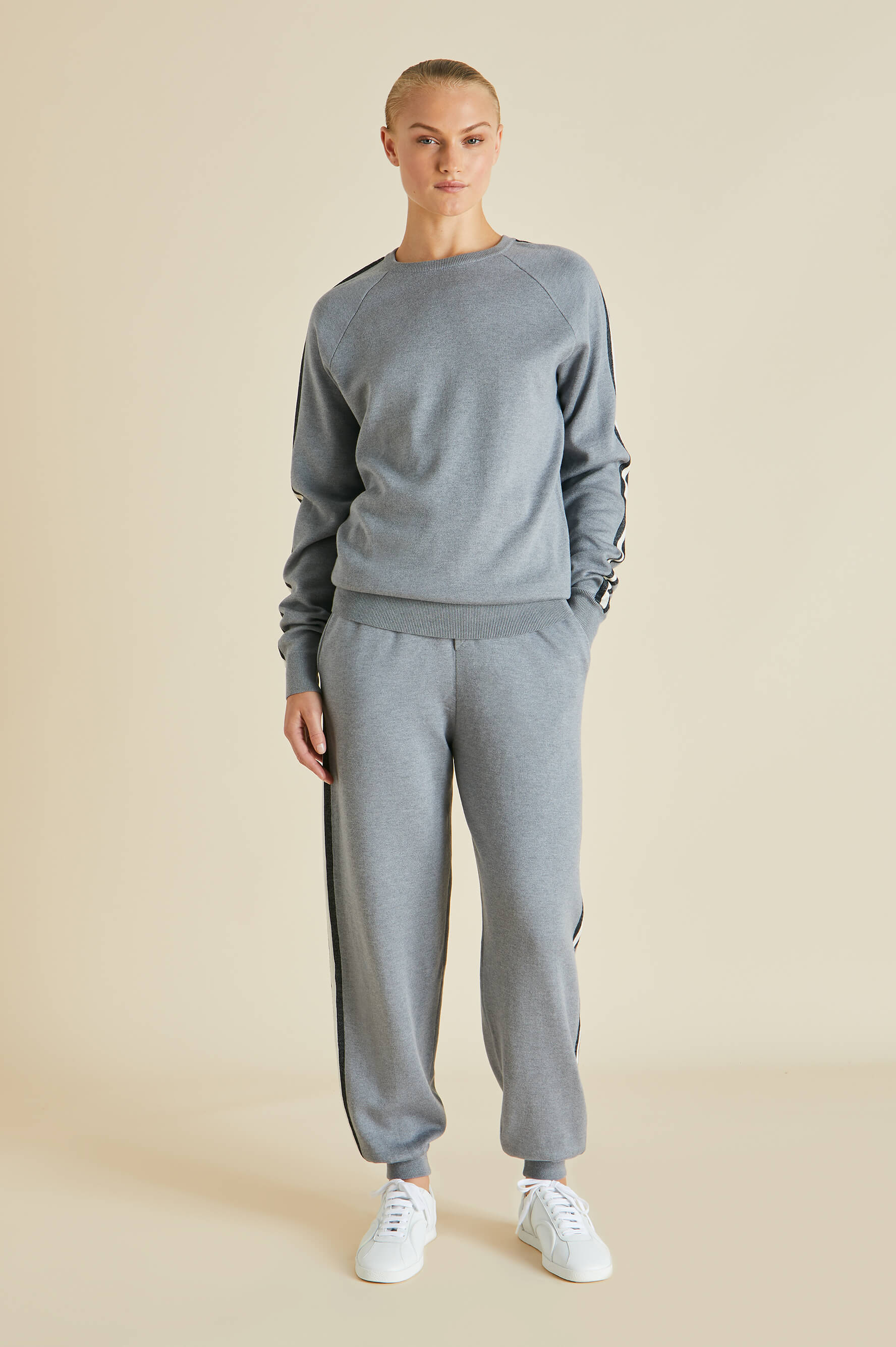 The Grey Silk-Cashmere Tracksuit - The Ultimate In Luxury Loungewear