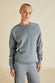 Missy London Gray Tracksuit in Silk-Cashmere