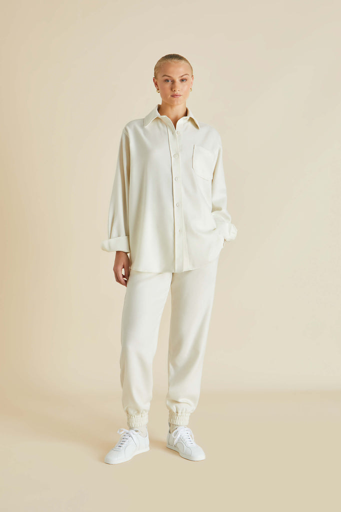 Radziwill Aspen Ivory Tracksuit in Cashmere