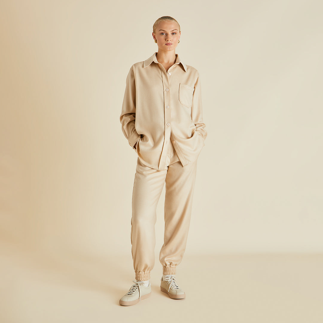 Radziwill Muscat Beige Tracksuit in Cashmere