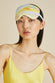Audrey Eris Yellow Landscape Eye Mask in Silk Satin