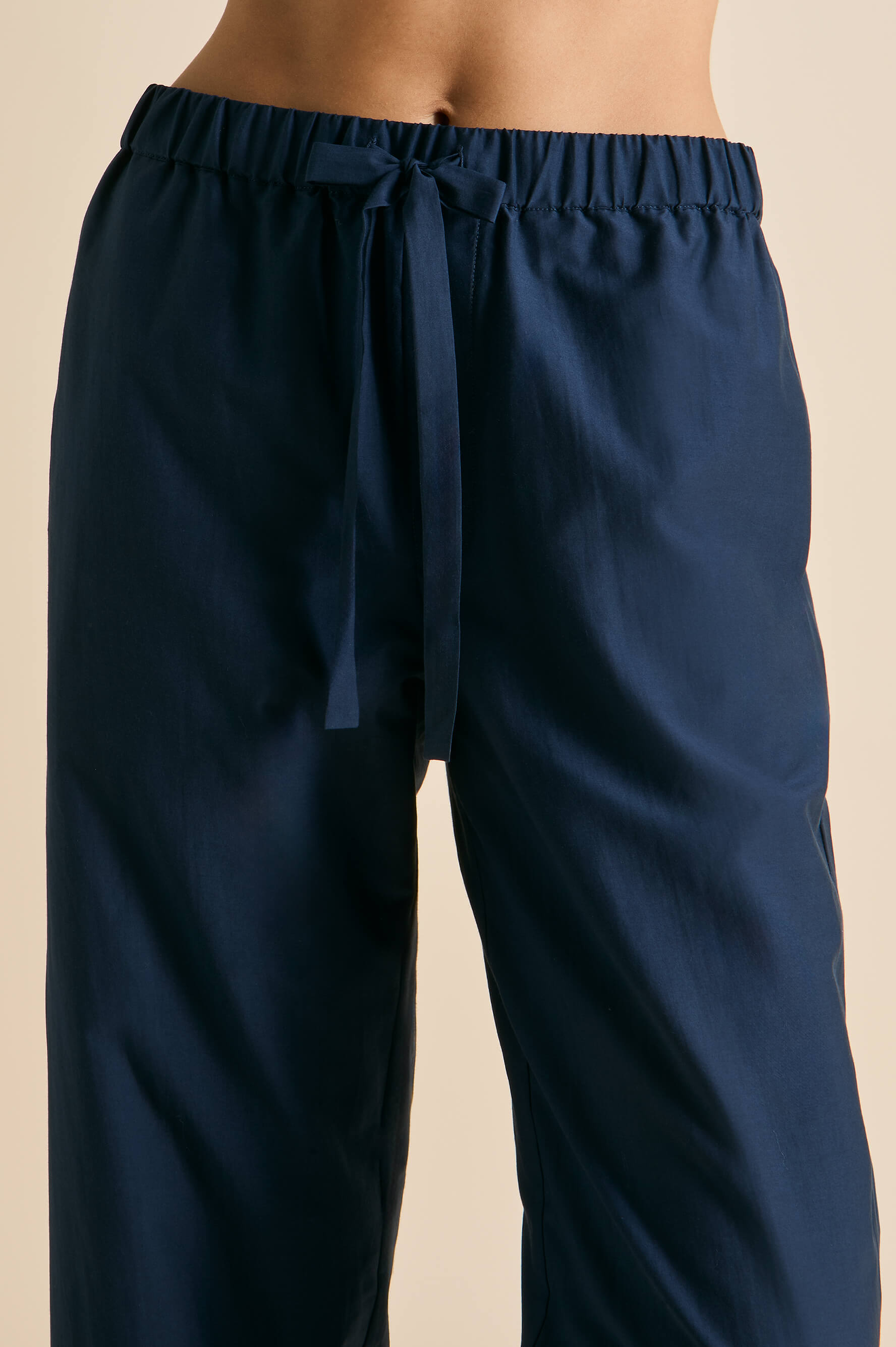 Casablanca Navy Pajamas in Cotton-Silk