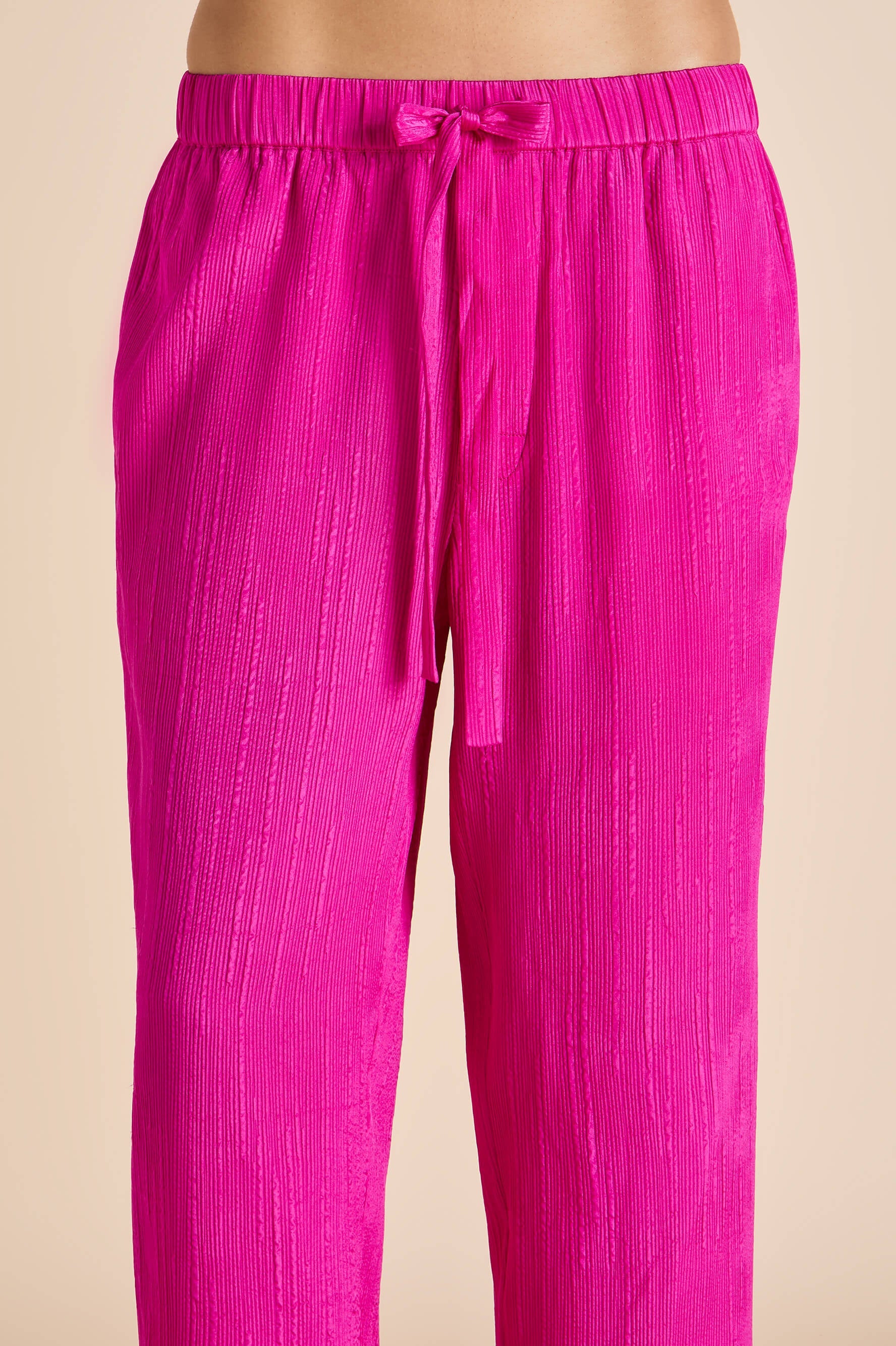 Casablanca Paloma Pink Pajamas in Silk Satin