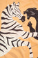Icon Godard Orange Zebra Silk Crêpe de Chine Slip Dress