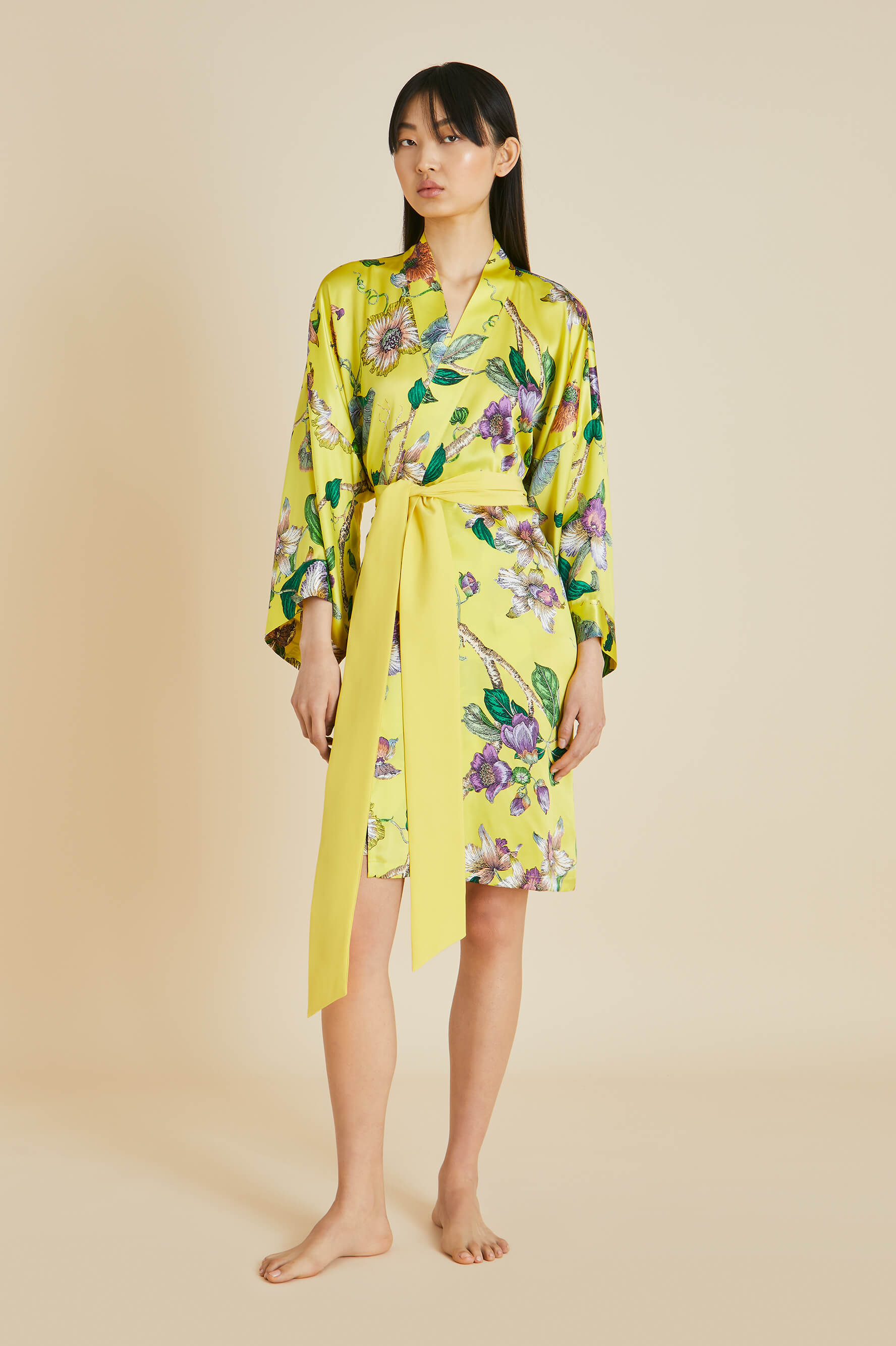 Silk hotsell floral robe