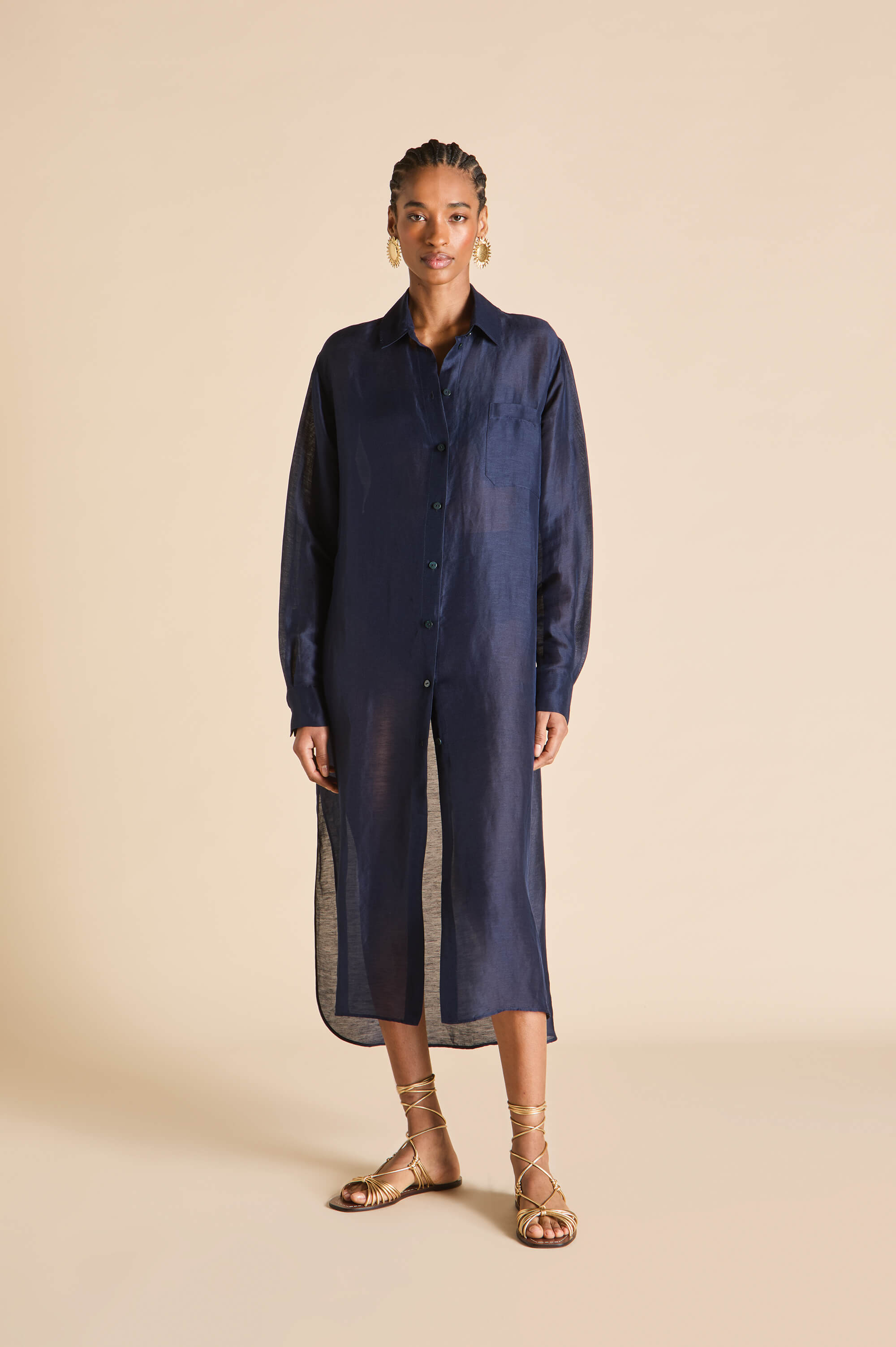 【Olivia von Halle】ベルベット ミディワンピース ナイトドレス Olivia von Halle | Midi Dresses