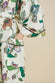 Sabine Aura Ivory Floral Silk Twill Robe