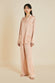 Yves Shell Pink Pajamas in Sandwashed Silk