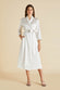 Astrid Ivory Oyster Silk Satin Robe