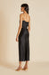 Bibi Jet Black Silk Satin Slip Dress