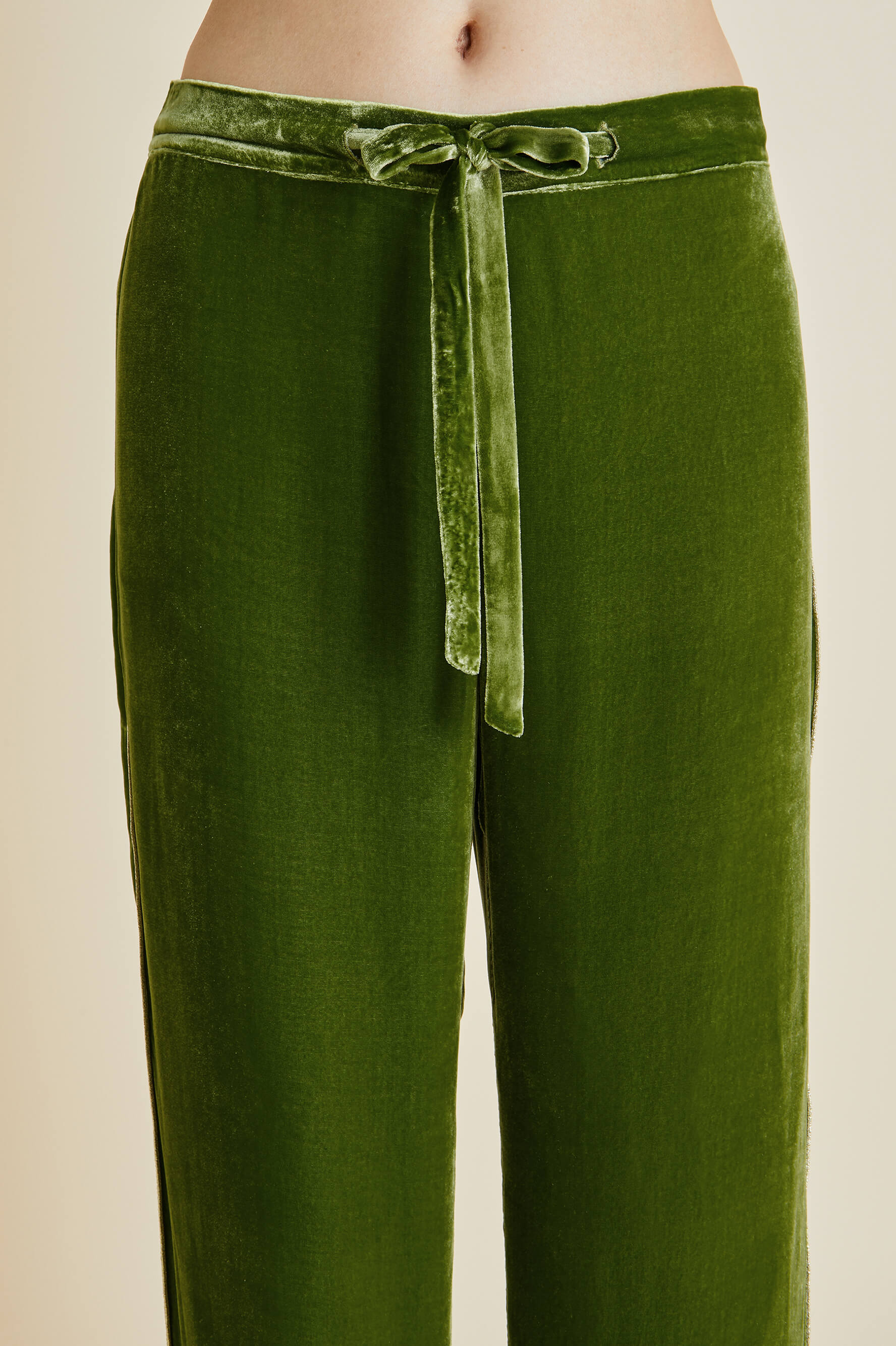 Verdant Green LV Inspired Long Sleeved Satin Pyjama Set – Luda Avenue