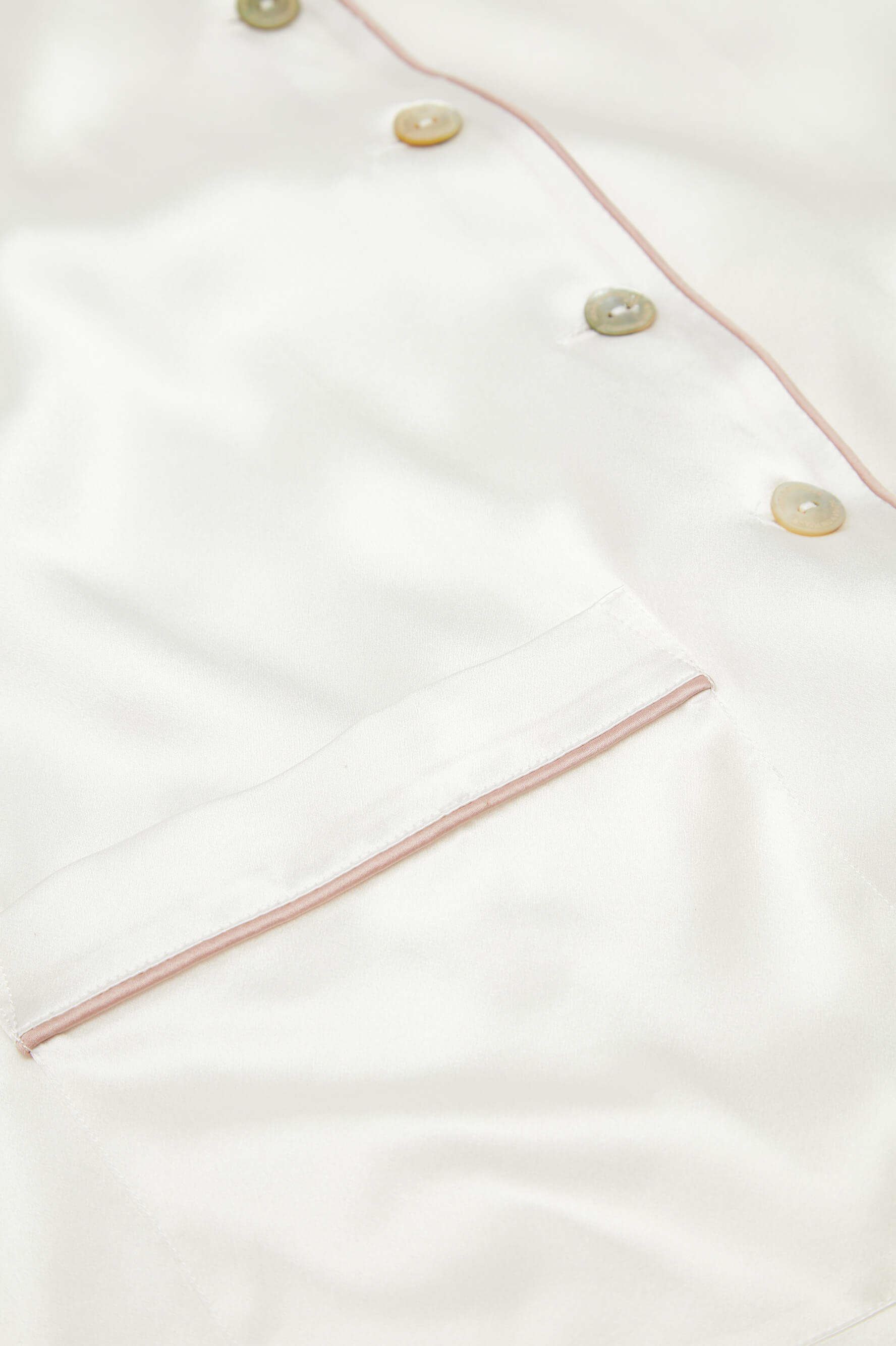 Coco Ivory Oyster Silk Satin Pajama Set