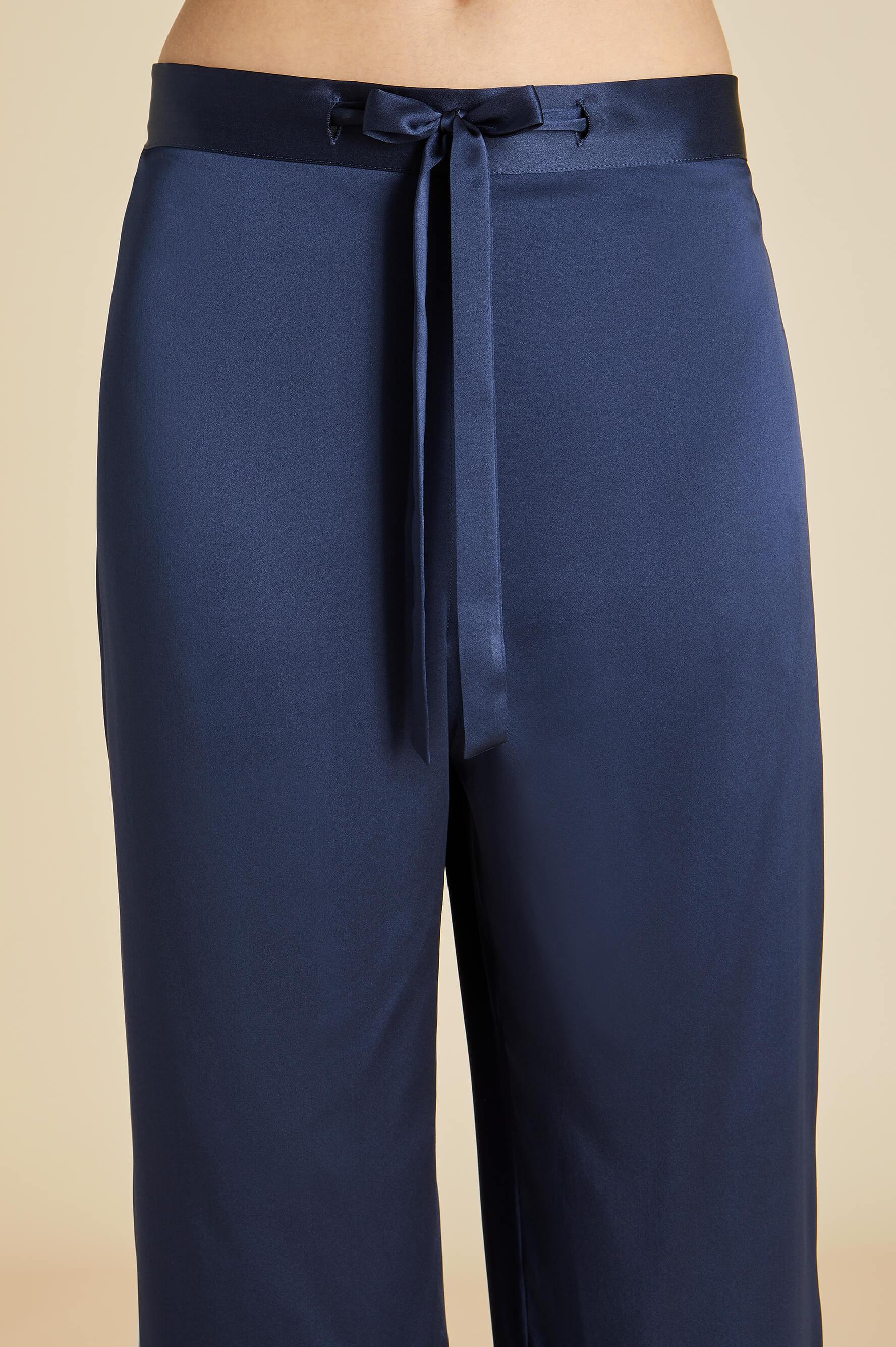 Coco Montague Silk Satin Pajama Set