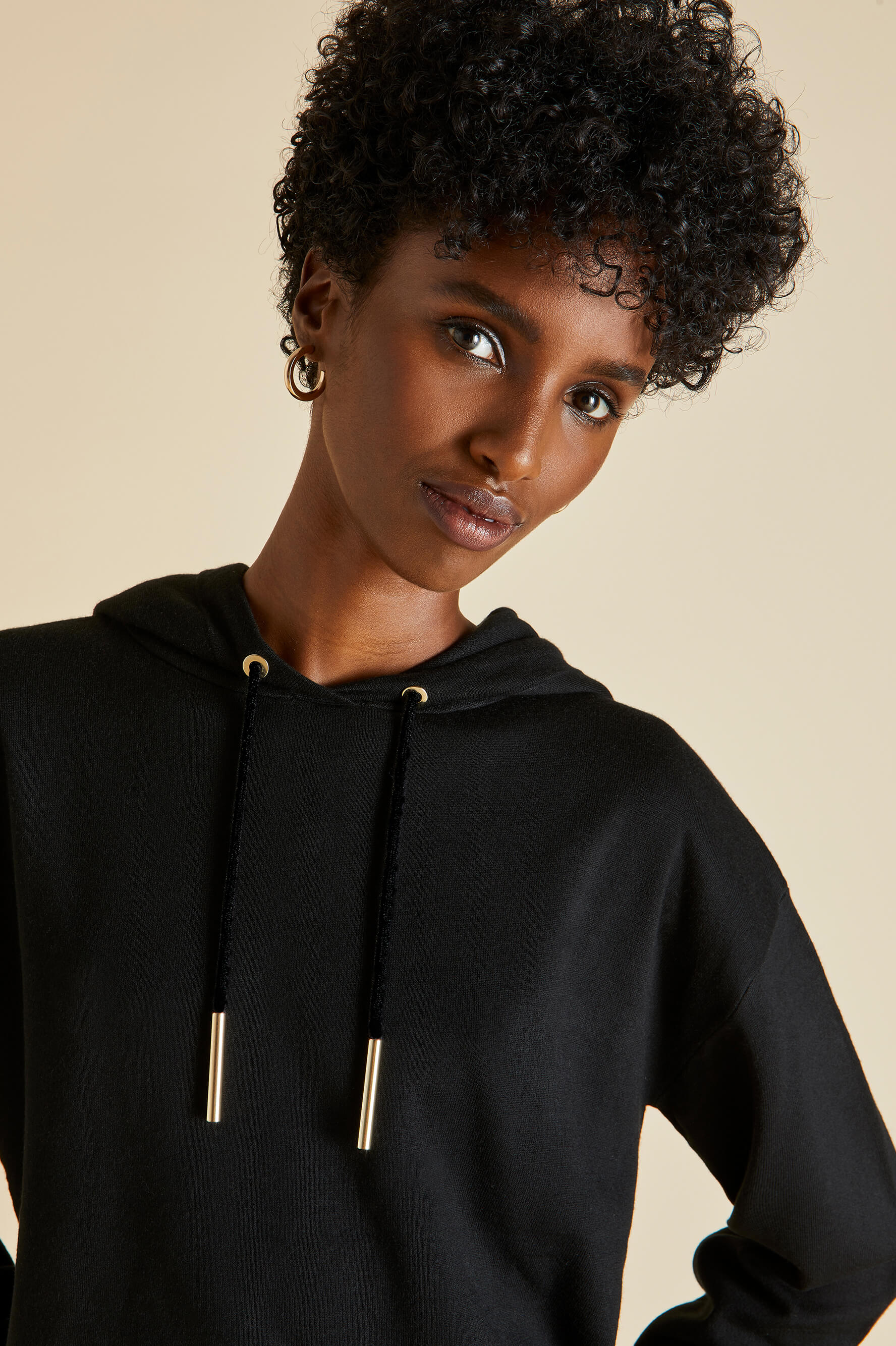 Gia Berlin Black Tracksuit in Silk-Cashmere