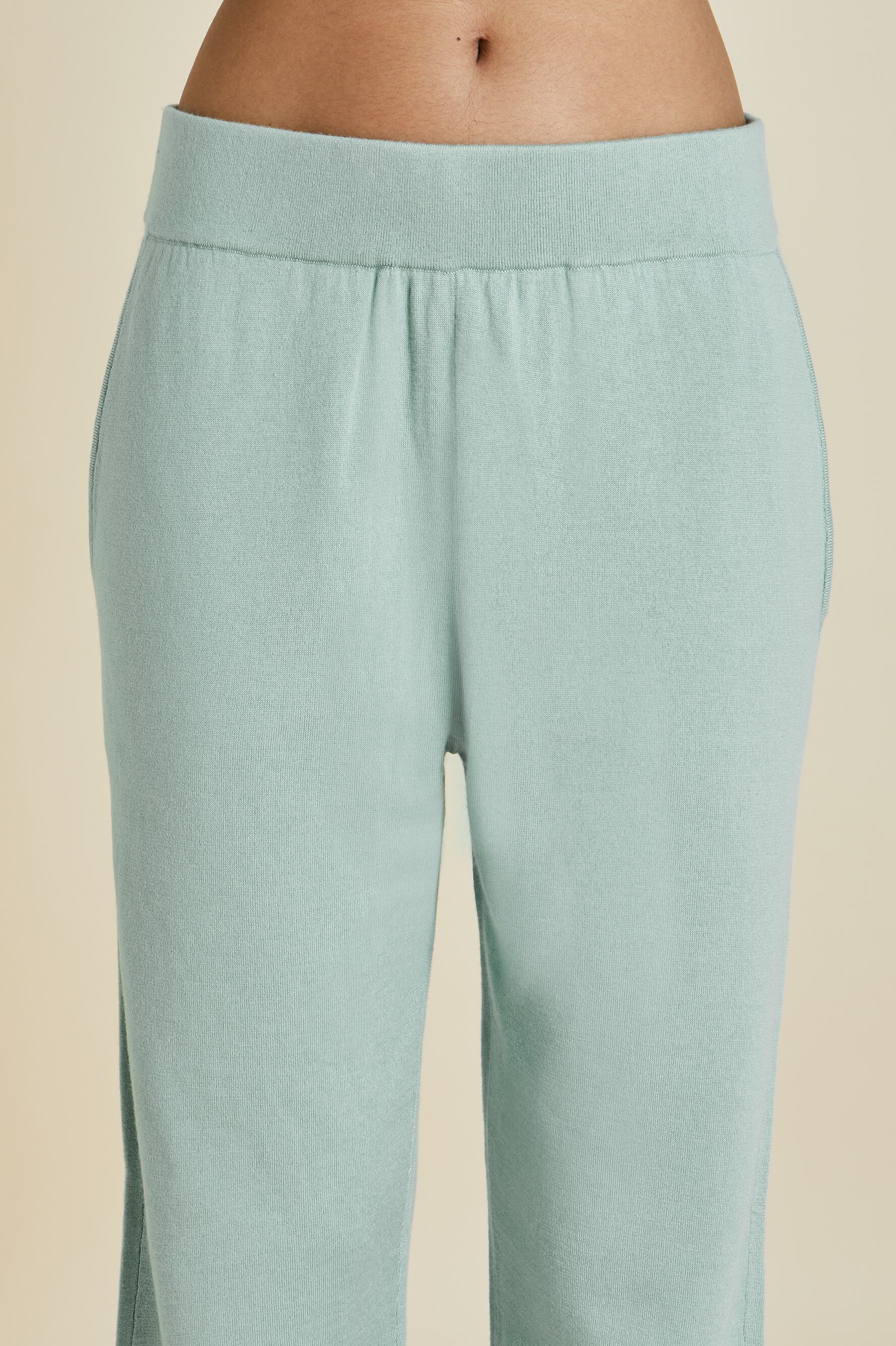 Gia Deia Blue Silk-Cashmere Tracksuit