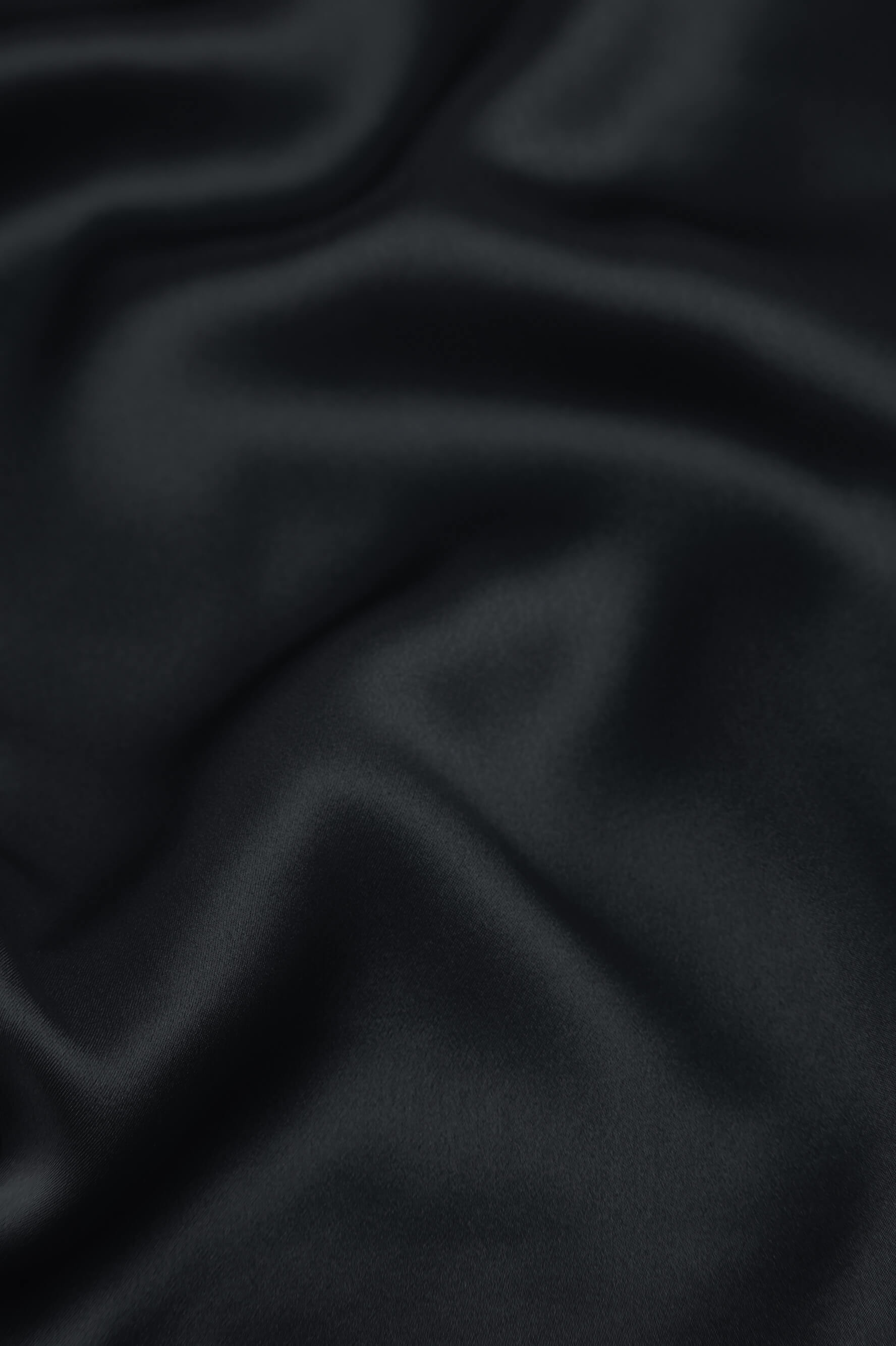 Issa Jet Black Slip Dress in Silk Satin | Olivia von Halle