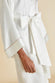 Mimi Ivory Oyster Silk Satin Robe