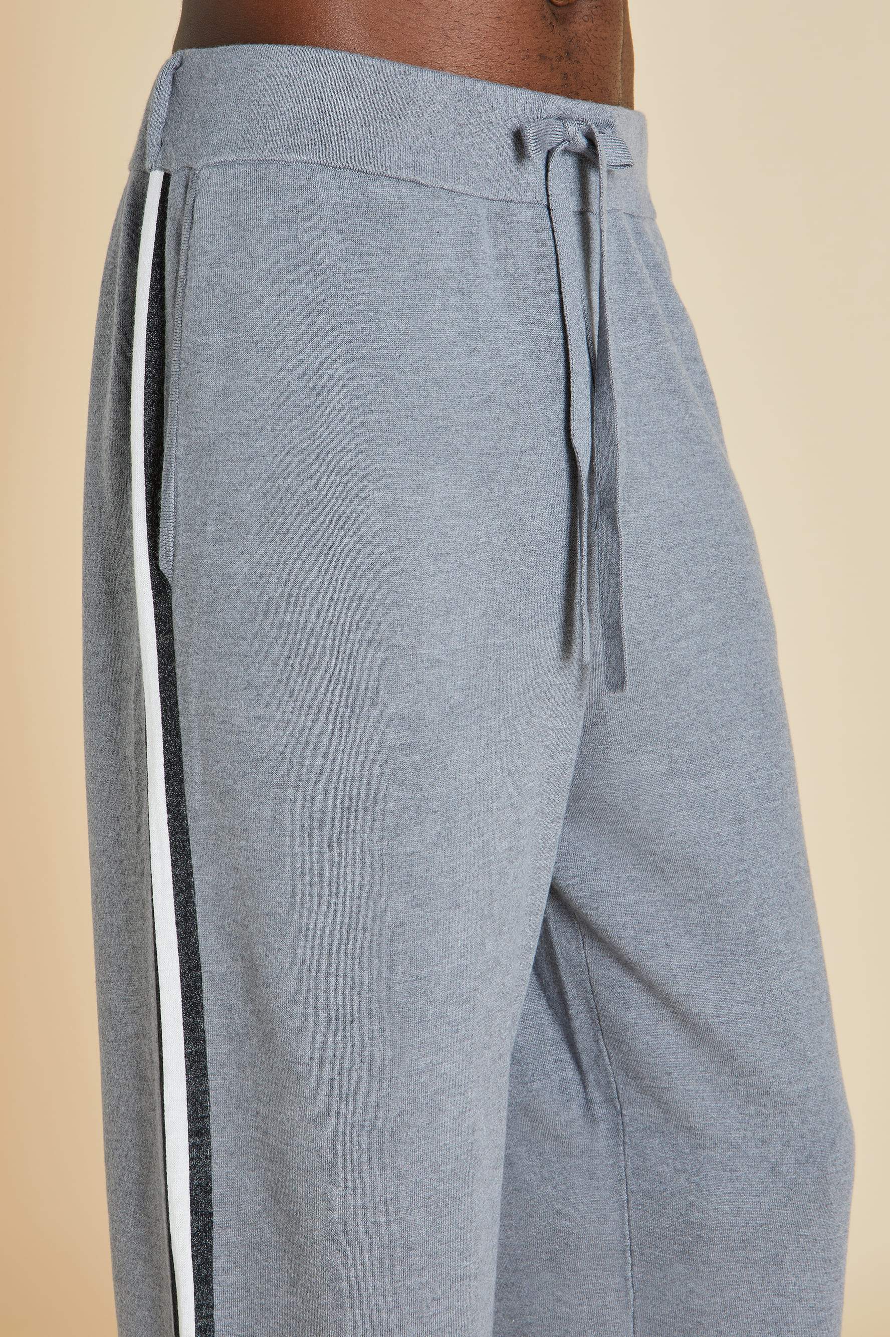 Missy London Gray Tracksuit in Silk-Cashmere