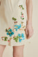 Xena Caladrius Cream Floral Silk Crêpe De Chine Slip Dress