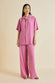 Alabama Pink Silk Crêpe de Chine pajamas