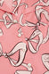 Alba Aileas Pink Bow Silk Satin Pajamas