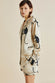 Alba Macaque Cream Monkey Silk Satin Pajamas
