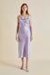 Bibi Lilac Silk Satin Slip Dress