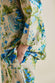 Casablanca Jasmine Blue Floral Cotton-Silk Pajamas