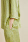 Casablanca Mirage Green Geometric Silk Satin Pajamas