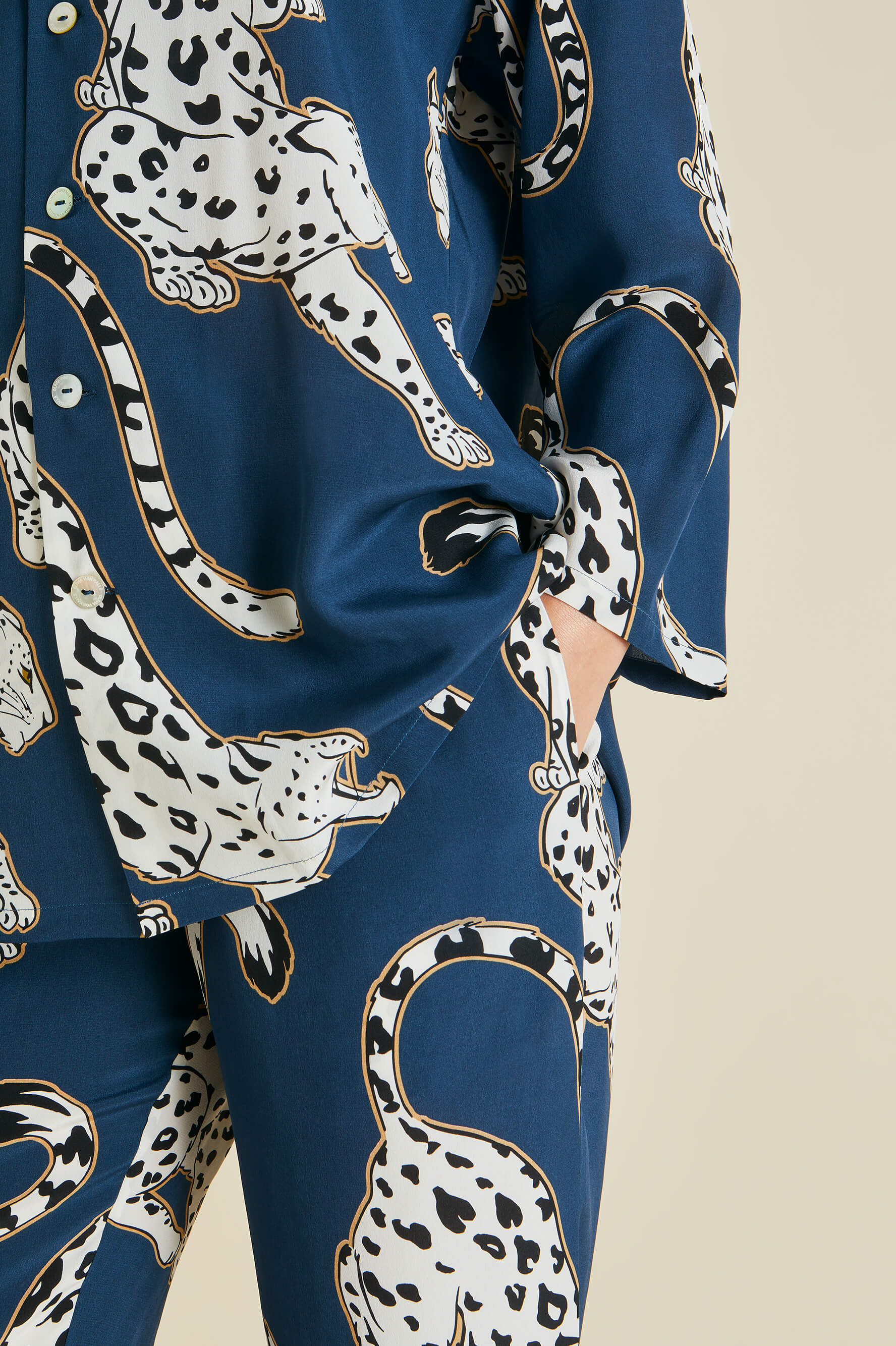 Blue best sale leopard pajamas