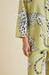 Casablanca Mungo Green Leopard Pajamas in Cotton-Silk