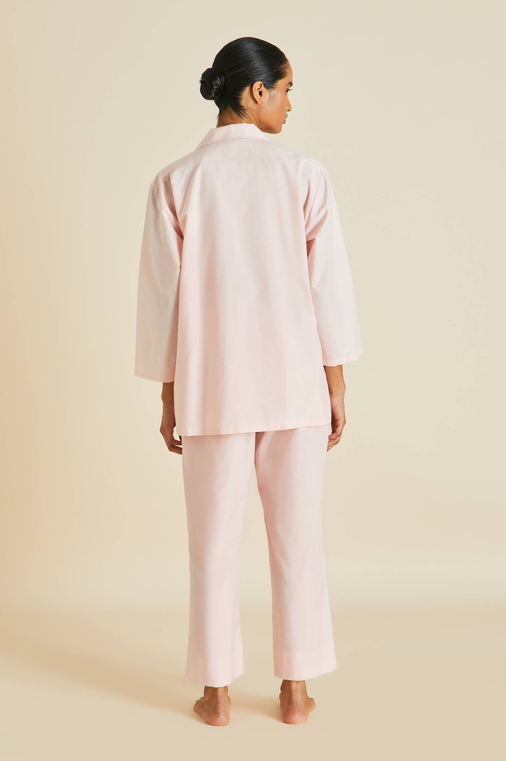 Casablanca Pink Pajamas in Cotton-Silk