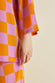 Casablanca Signac Pink Gingham Silk Crêpe de Chine pajamas