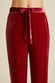 Coco Port Red Silk Velvet Pajamas