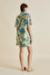 Emeli Jasmine Blue Floral Cotton-Silk Pajamas