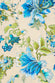 Emeli Jasmine Blue Floral Cotton-Silk Pajamas