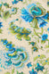 Indya Jasmine Blue Floral Cotton-Silk Pajamas