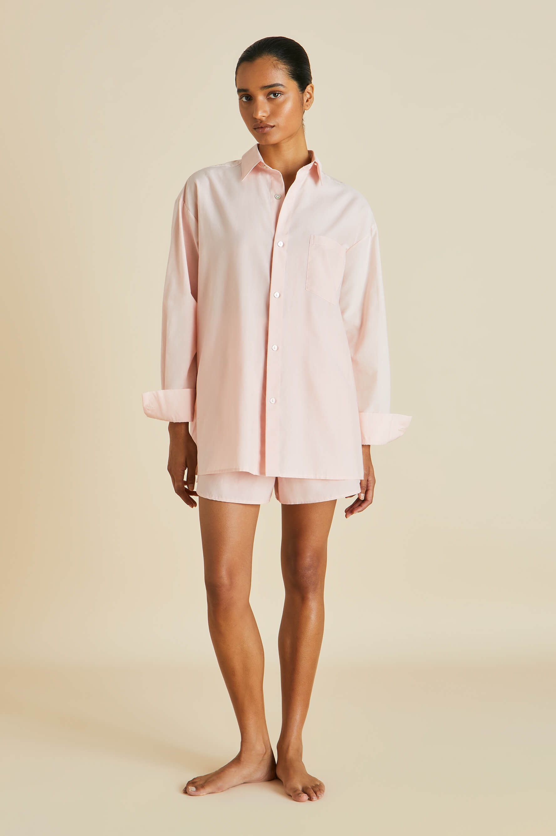 Kick Pink Pajamas in Cotton-Silk