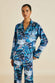 Lila Dream Blue Landscape Silk Satin Pajamas