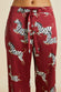 Lila Zenos Red Zebra Silk Satin Pajamas