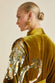 Queenie August Gold Embellished Silk Velvet Robe