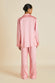Yves Pink Pajamas in Silk Satin